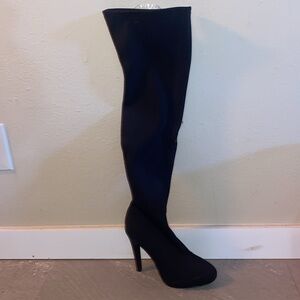 New over the knee black boots